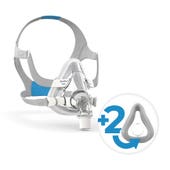 Product image for ResMed AirTouch™ F20 Mask with Headgear + 2 Replacement Cushions Bundle