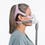 ResMed Quattro FX for Her Full Face CPAP Mask On Model Side View 