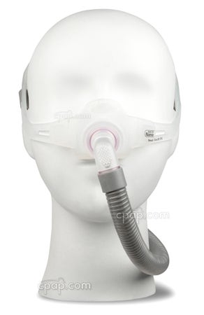 Swift FX Nano For Her Nasal CPAP Mask with Headgear - Front - On Mannequin (Not Included)