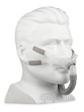Swift FX Bella Ear Loop Gray -Shown with full mask and mannequin (not included)