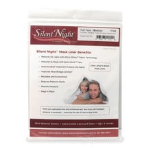 Package of Silent Night Full Face CPAP Mask Liners - Shown in Size Medium (Select from One of Three Available Sizes)