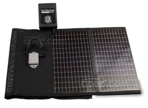 Solar Charger for Transcend Batteries - Partially Folded (Battery Not Included)