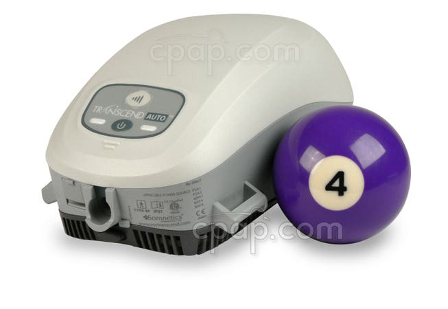 Transcend Auto Travel CPAP Machine with EZEX - Shown with Billard Ball (Not Included)