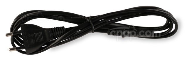 International Power Cord for Transcend Heated Humidifier - Europe (2 Prong)