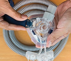 assembling cpap mask frame and hose