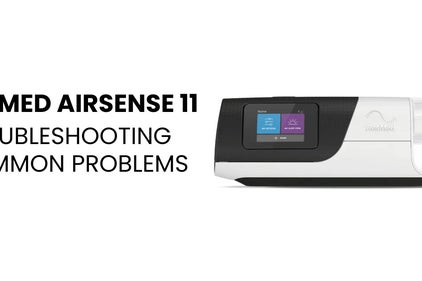a picture of an airsense 11 autoset machine with a white background and article title