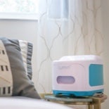 Lumin CPAP cleaner on bedside table